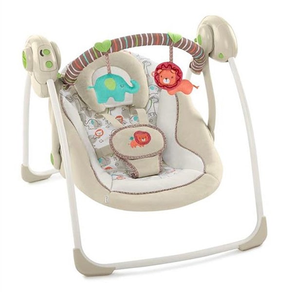 Leagan portabil BRIGHT STARTS Cozy Kingdom 60194, 0 luni+, bej-crem