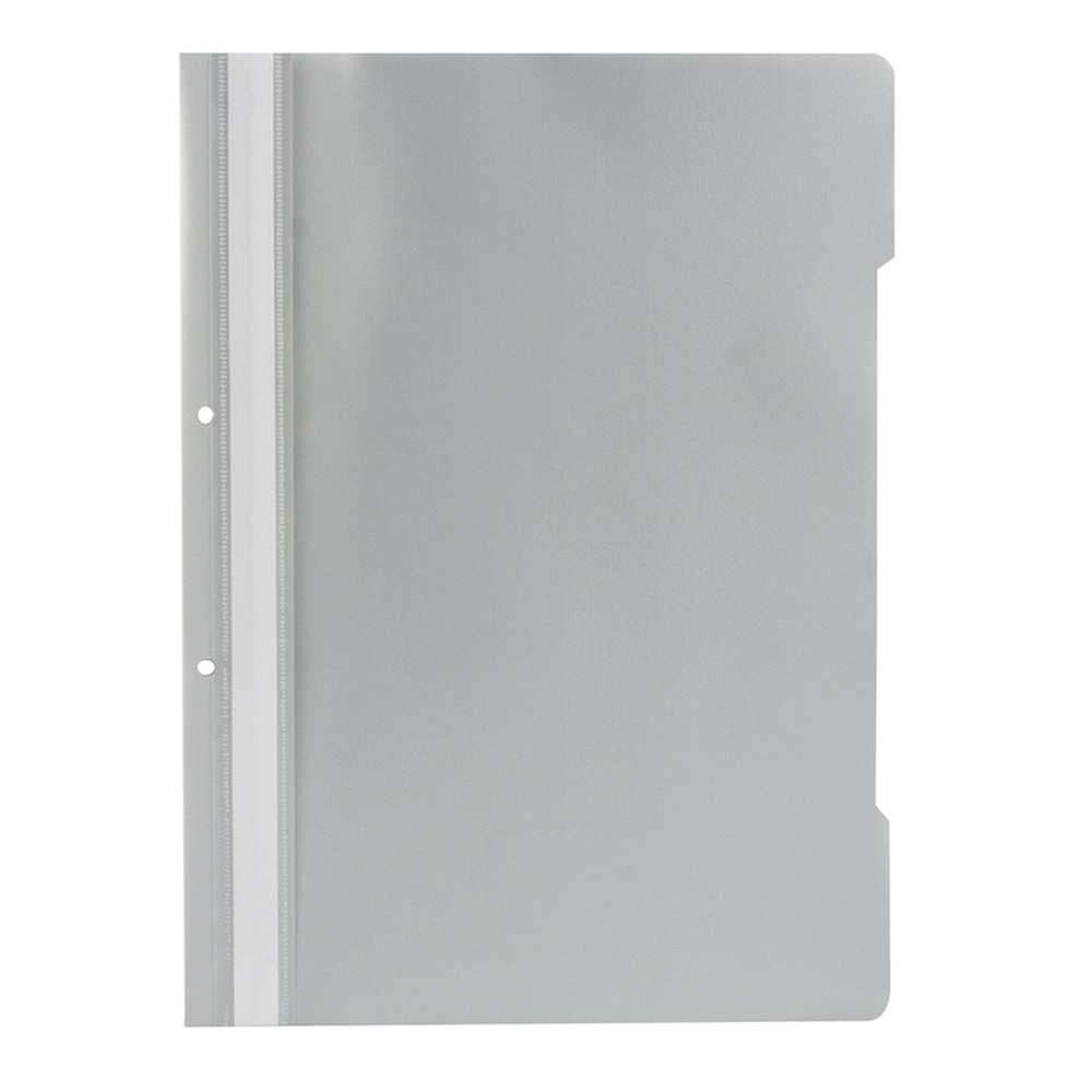 Dosar cu sina si 2 perforatii NOKI, A4, polipropilena, 50 bucati, gri