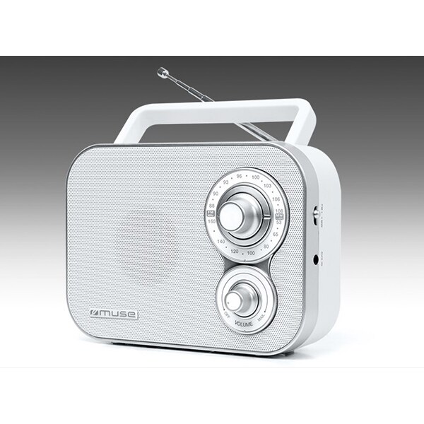 Radio portabil MUSE M-051 RW, FM, alb