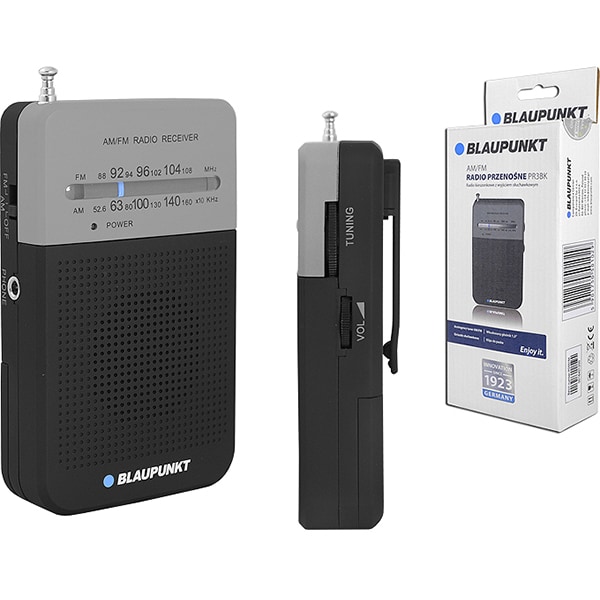 Radio portabil BLAUPUNKT PR3BK, FM/AM, Jack 3.5mm, negru