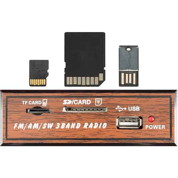 Radio retro SAL RRT 3B, FM, Bluetooth, USB, negru