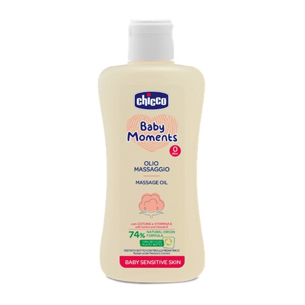 Ulei de masaj CHICCO Baby Moments Sensitive 10242-9, 200ml