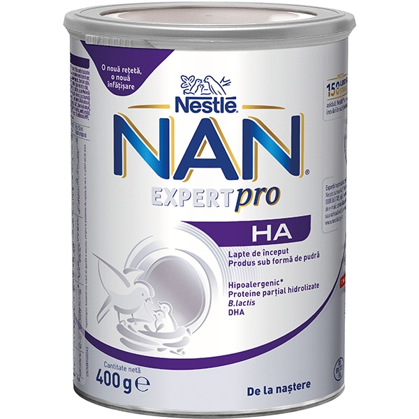 Formula speciala de lapte NESTLE NAN HA 12336796, 0 luni+, 400g