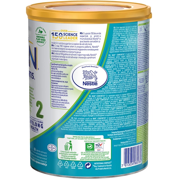 Lapte praf NESTLE NAN Comfortis 2 12418554, 6 luni+, 800g