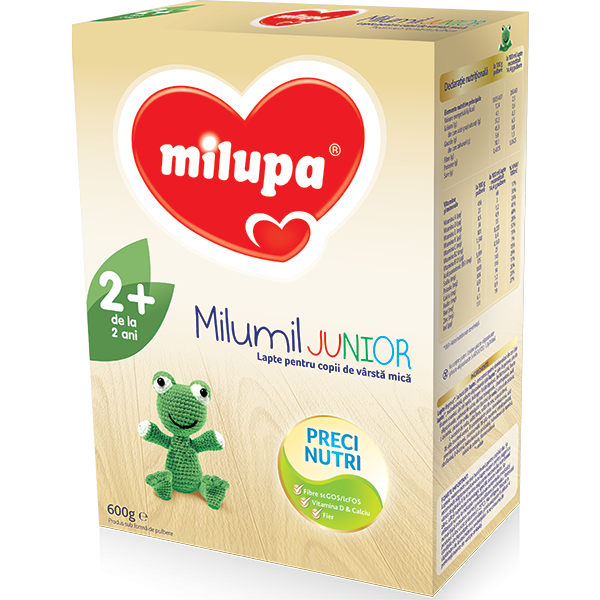 Lapte praf MILUPA MILUMIL Junior 2+ PreciNutri 586835, 2 ani+, 600g