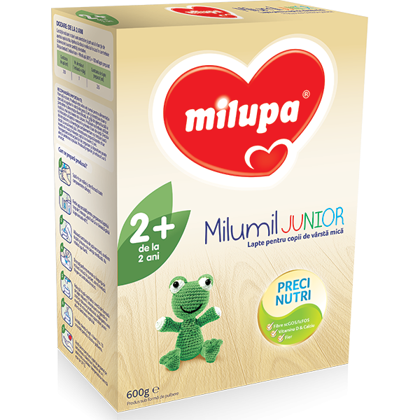 Lapte praf MILUPA MILUMIL Junior 2+ PreciNutri 586835, 2 ani+, 600g