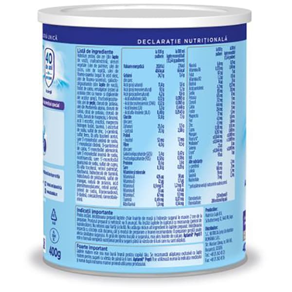 Formula speciala de lapte APTAMIL Pepti 1 616288, 0 luni+, 400g