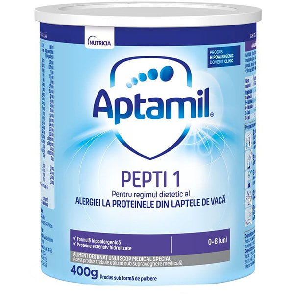 Formula speciala de lapte APTAMIL Pepti 1 616288, 0 luni+, 400g
