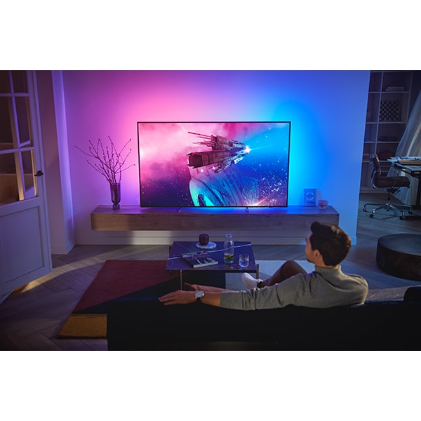 Televizor OLED Smart PHILIPS 55OLED806, Ultra HD 4K, HDR 10+, 139cm