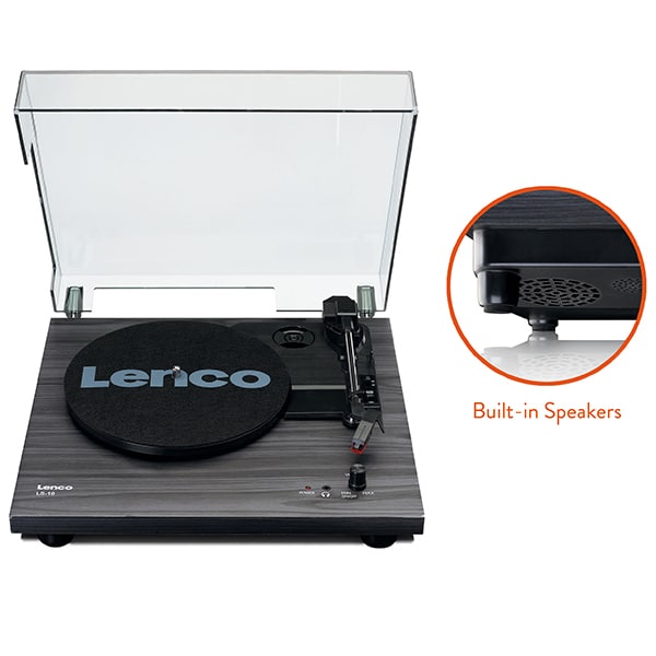 Pick-up LENCO LS-10BK, boxe integrate, negru