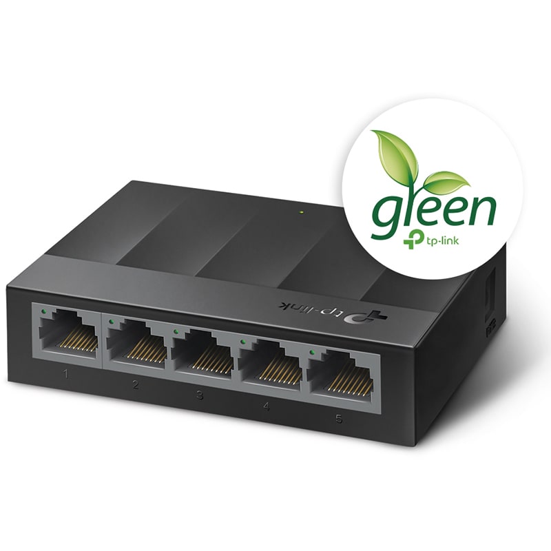 Switch TP-LINK LS1005G, 5 porturi Gigabit, negru