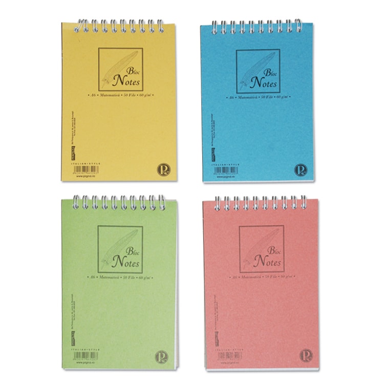 Caiet pentru scoala NOKI, matematica, A7, 50 file, legatura spirala, multicolor