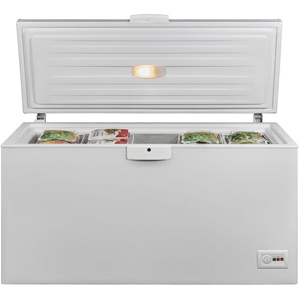 Lada frigorifica BEKO HSA37540N, 350 l, H 86 cm, Clasa E, alb