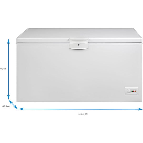 Lada frigorifica BEKO HSA37540N, 350 l, H 86 cm, Clasa E, alb