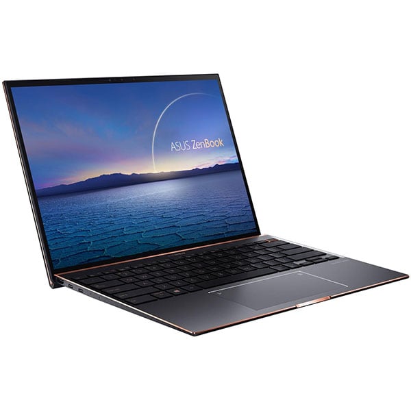 Laptop ASUS ZenBook S UX393EA-HK012T, Intel Core i7-1165G7 pana la 4.7GHz, 13.9" Touch, 8GB, SSD 512GB, Intel Iris Xe Graphics, Windows 10 Home, negru