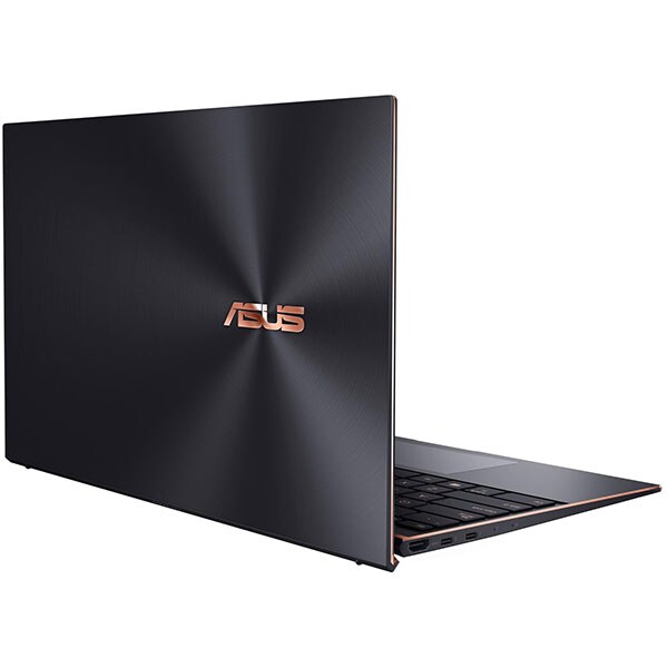 Laptop ASUS ZenBook S UX393EA-HK012T, Intel Core i7-1165G7 pana la 4.7GHz, 13.9" Touch, 8GB, SSD 512GB, Intel Iris Xe Graphics, Windows 10 Home, negru