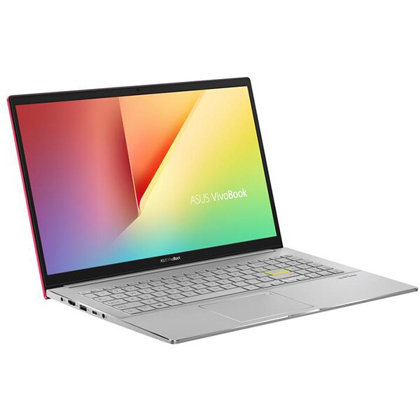 Laptop ASUS VivoBook S15 M533IA-BQ043T, AMD Ryzen 5 4500U pana la 4.0GHz, 15.6" Full HD, 8GB, SSD 512GB, AMD Radeon Graphics, Windows 10 Home, rosu