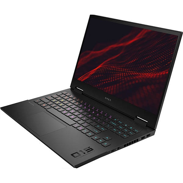 Laptop Gaming HP Omen 15-ek0022nq, Intel Core i7-10750H pana la 5.0GHz, 15.6" Full HD, 16GB, SSD 1TB, NVIDIA GeForce RTX 2070 Max-Q 8GB, Free DOS, negru