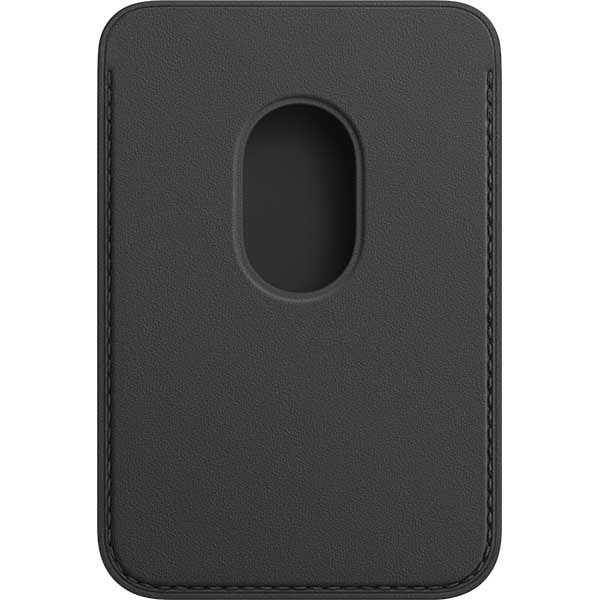 Portofel Apple din piele cu MagSafe pentru Apple iPhone 12/12 mini/12 Pro/12 Pro Max, MHLR3ZM/A, Black