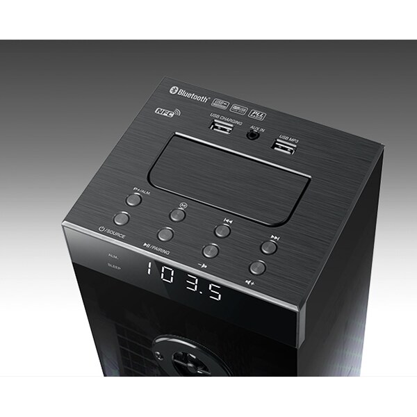 Sistem audio MUSE Tower M-1280 NY, 120W, Bluetooth, NFC, USB, Radio FM, negru