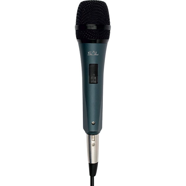 Microfon de mana cu fir SAL M 8, Jack 6.3, negru-argintiu