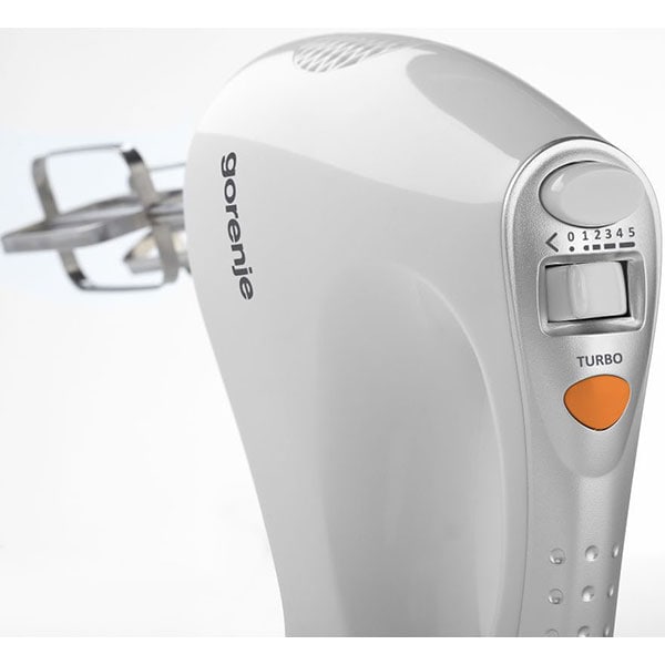 Mixer de mana GORENJE M450W, 450W, 5 trepte viteza, alb 