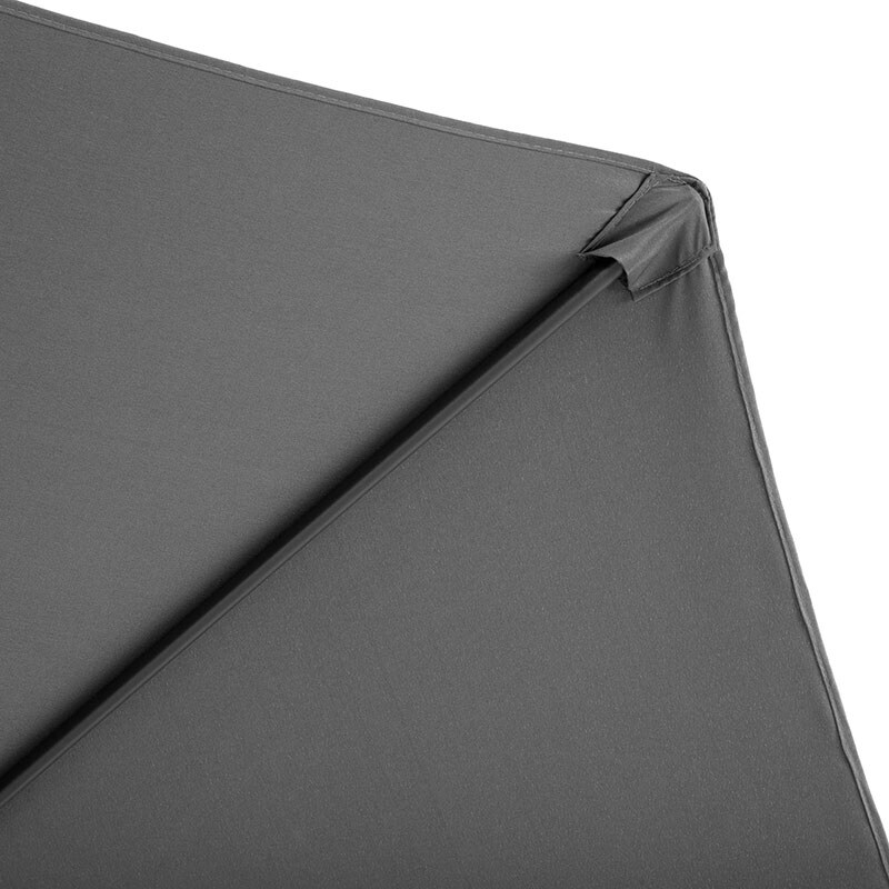 Umbrela terasa MAISON MEX Larisa, otel, 300 x 256 cm, negru-gri