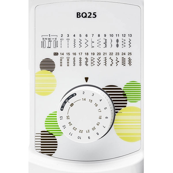 Masina de cusut BROTHER BQ25, 25 programe, alb-verde