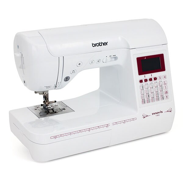 Masina de cusut BROTHER Innov-is F400, 40 programe, alb-rosu