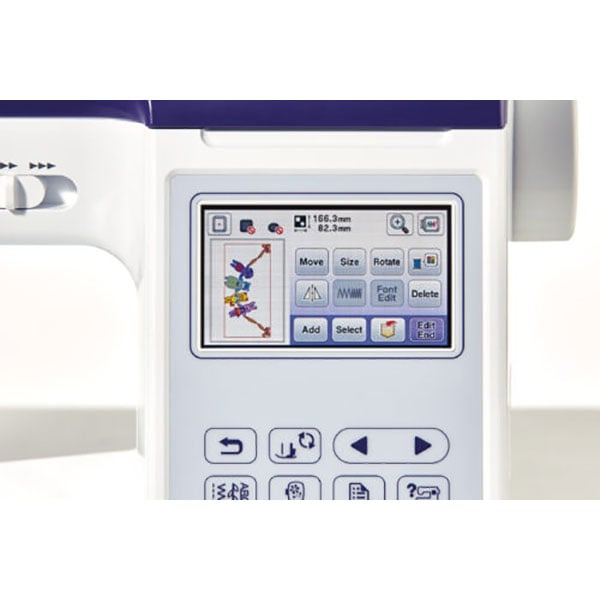 Masina de brodat BROTHER Innov-is F440E, 138 modele broderie, arie 13 x 18 cm, 650 imp./min, alb-albastru