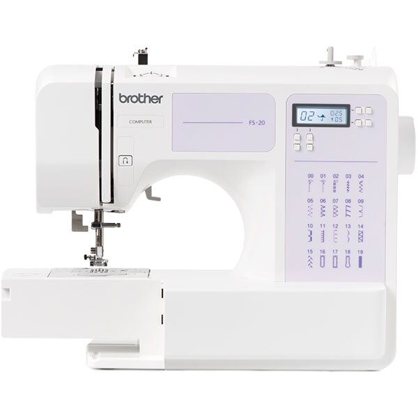 Masina de cusut BROTHER FS20, 20 programe, alb-mov