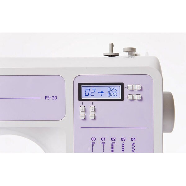 Masina de cusut BROTHER FS20, 20 programe, alb-mov