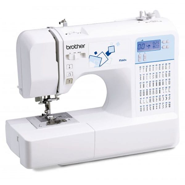 Masina de cusut BROTHER FS60S, 60 programe, alb-bleu