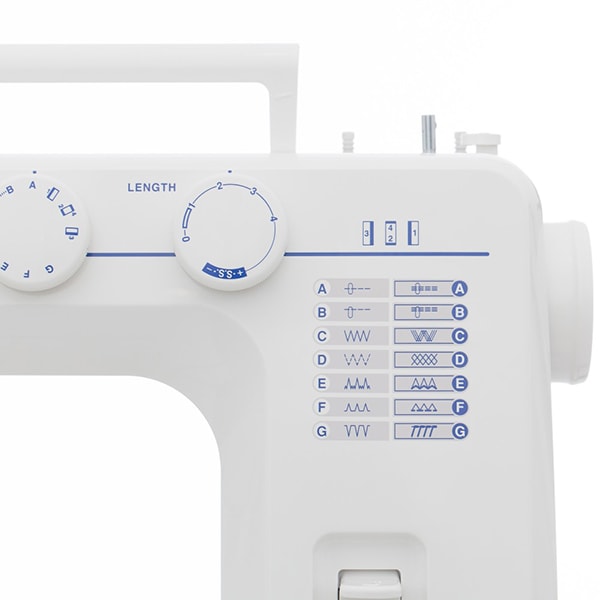 Masina de cusut JANOME 234, 13 programe, alb-albastru