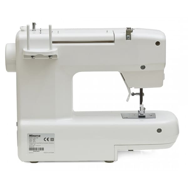 Masina de cusut MINERVA MAX10M, 800 imp/min, 12 programe, alb-rosu