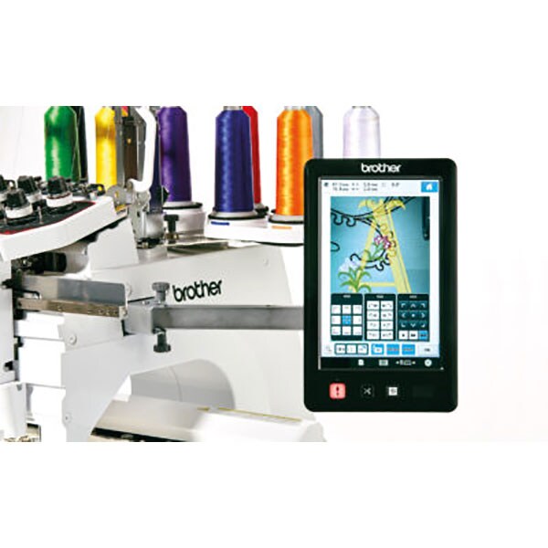 Masina de brodat BROTHER Entrepreneur Pro X PR1050X, 699 modele broderie, arie 20 x 36 cm, 1000 imp./min, alb-negru