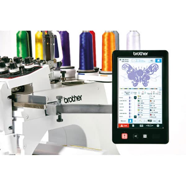 Masina de brodat BROTHER Entrepreneur Pro X PR1050X, 699 modele broderie, arie 20 x 36 cm, 1000 imp./min, alb-negru