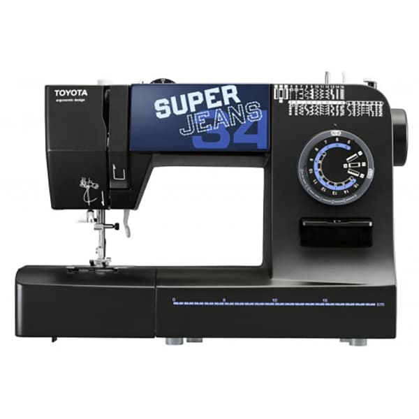 Masina de cusut TOYOTA SPJ34XL Super Jeans, fir gros, 34 programe, 800 imp/min, negru
