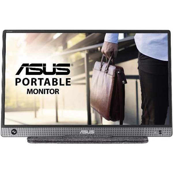 Monitor portabil LED IPS ASUS ZenScreen MB16AH, 15.6", 60Hz, Full HD, Flicker Free, gri inchis
