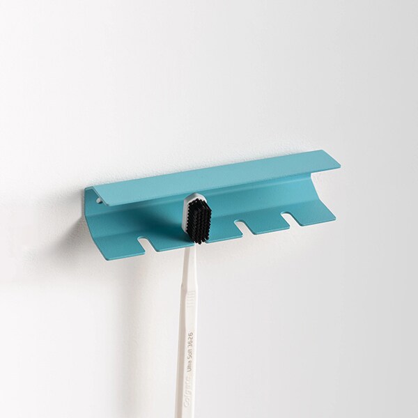 Suport periute de dinti SPIN Jaw, 16cm, albastru-cyan