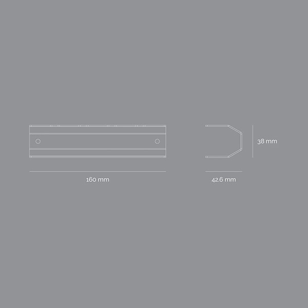 Suport periute de dinti SPIN Jaw, 16cm, albastru inchis