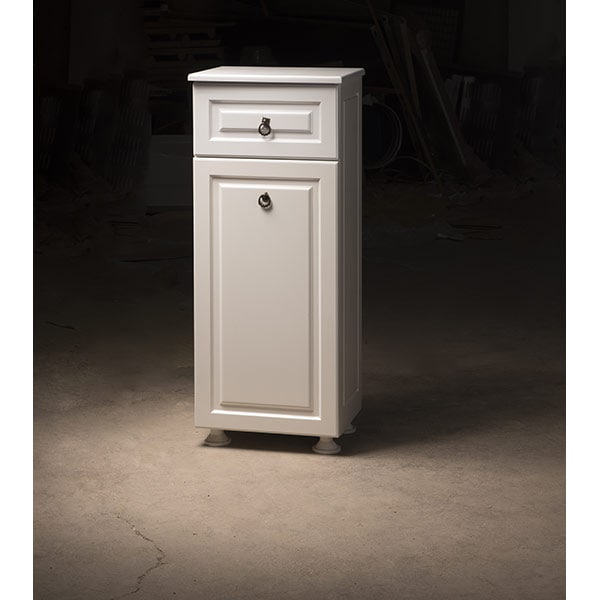 Dulap coloana baie Woodart Rustic, 35 x 30 x 110 cm, alb