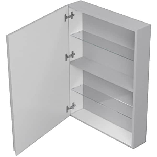 Dulap baie suspendat Cersanit Moduo, 59.4 x 14.1 x 80 cm, gri