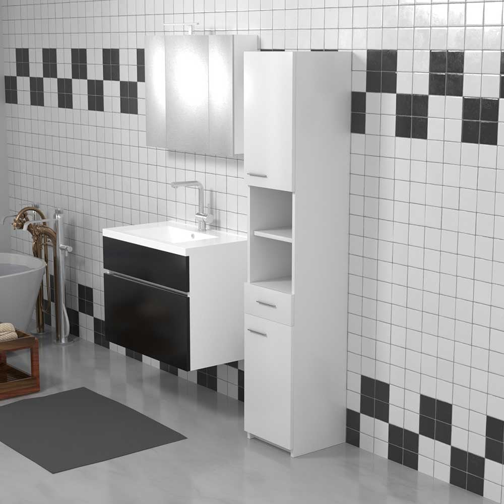 Dulap baie Woodart Vera, 35 x 35 x 190 cm, alb