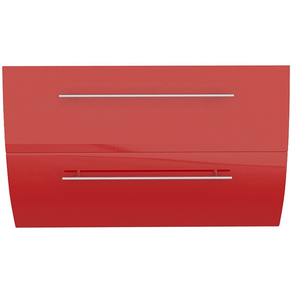 Set masca si lavoar Woodart Swing, 100 x 46 x 50 cm, bordo