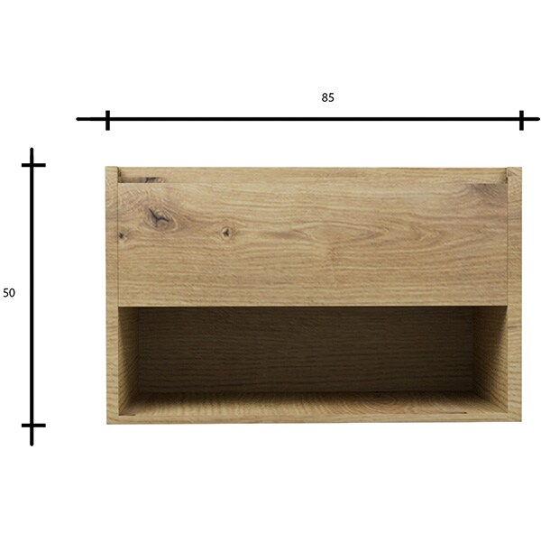 Set masca si lavoar Woodart Esma, 85 x 46 x 50 cm, stejar antichizat