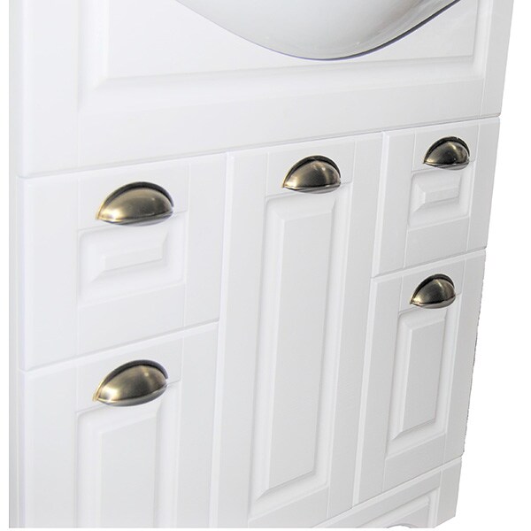Set masca si lavoar Badenmob Seria 172, 75 x 46 x 81 cm, alb