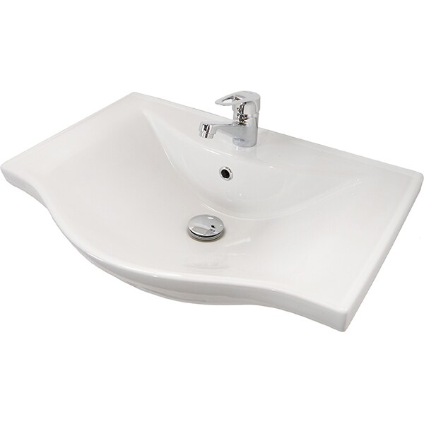 Set masca si lavoar Badenmob Seria 101, 60 x 45 x 81 cm, alb