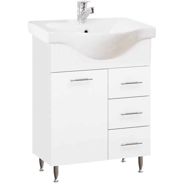 Set masca si lavoar Badenmob Seria 153, 56 x 45 x 81 cm, alb