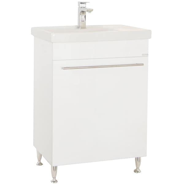 Set masca si lavoar Badenmob Seria 270, 60 x 38 x 81 cm, alb